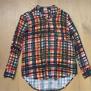 Sunday Best Multicolor Plaid Button Down Shirt